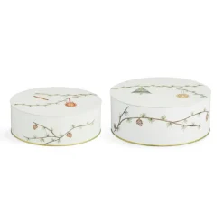 2 Botes de navidad Hammershøi, blanco
