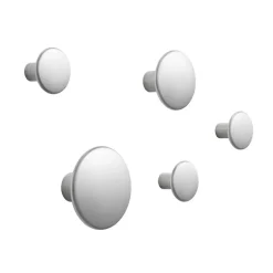 5 Colgadores The Dots, metal, aluminio
