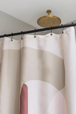 10 Ganchos Aqua para cortina de ducha, Negro