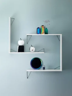 2 Soportes para balda Pythagoras, cromo