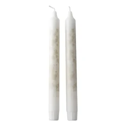 2 Velas alagargadas Slåpeblom, gris