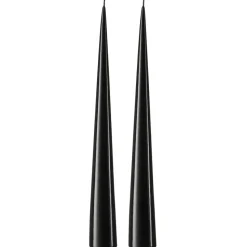 2 Velas ester & erik 37 cm lacado, Raw black 75-0