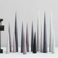 2 Velas ester & erik 37 cm mate, Dark slate 74
