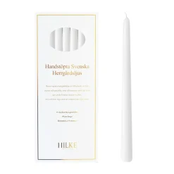6 Velas Herrgårdsljus 30 cm, Blanco brillo