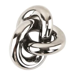 Adorno Knot Table large, Light Silver