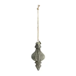 Adorno navideño Norille 12 cm, Mörkgrå