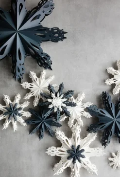 Adorno navideño Snowflake White, Ø30 cm