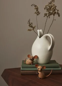 Adorno The country mouse ratón, Roble