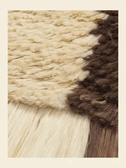 Alfombra de pared Edge Wall Rug 50x110 cm, Blanco roto - Café
