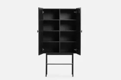 Aparador Array 80 cm, Roble pintado de negro