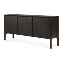 Aparador PI, Teak oscuro, 3 puertas