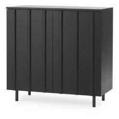 Aparador Rib 96x98,5 cm, Soft Black