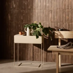 Bandeja de mármol Ferm Living plant box, Beige
