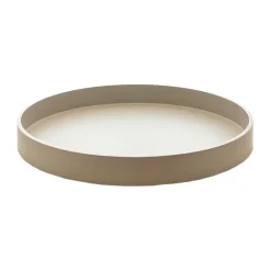 Bandeja decorativa lacada Matt Ø30x4 cm, Fawn