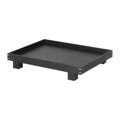 Bandeja madera Bon small, Roble teñido de negro