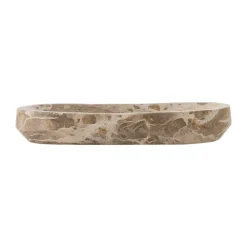 Bandeja mármol Shao 24,5x12,5 cm, Natural