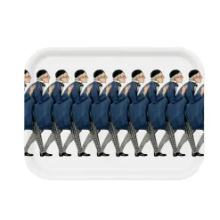 Bandeja rectangular Uncle Blue, 20 x 27 cm