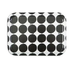 Bandeja Tallyho 36x28 cm, negro-blanco