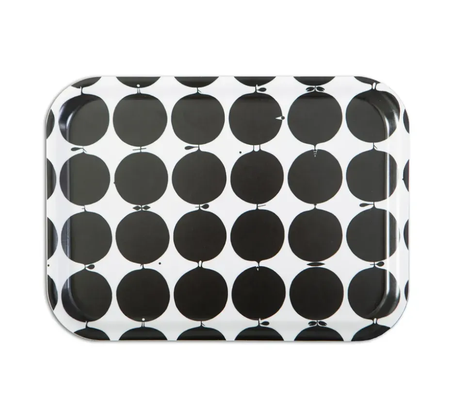 Bandeja Tallyho 36x28 cm, negro-blanco