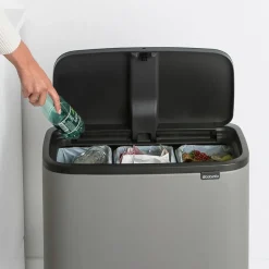 Bo Touch Bin 3 x 11 L, Mineral concrete grey
