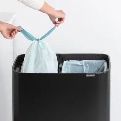 Bo touch bin high 2x30 L, negro mate