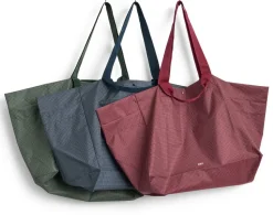 Bolsa Grid Weekend Bag, Burgundy, large