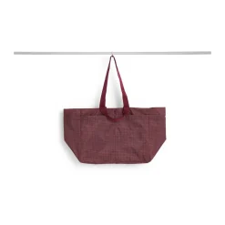 Bolsa Grid Weekend Bag, Burgundy, medium