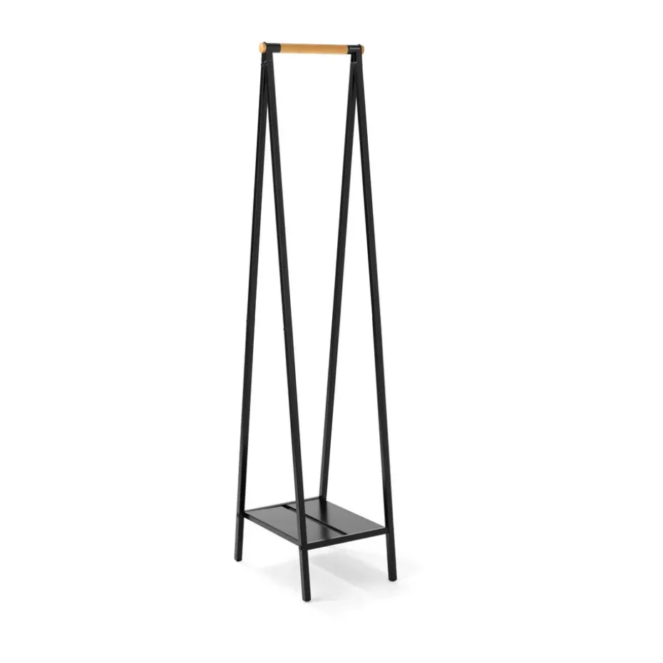 Burro para ropa Linn perchero compacto, Negro