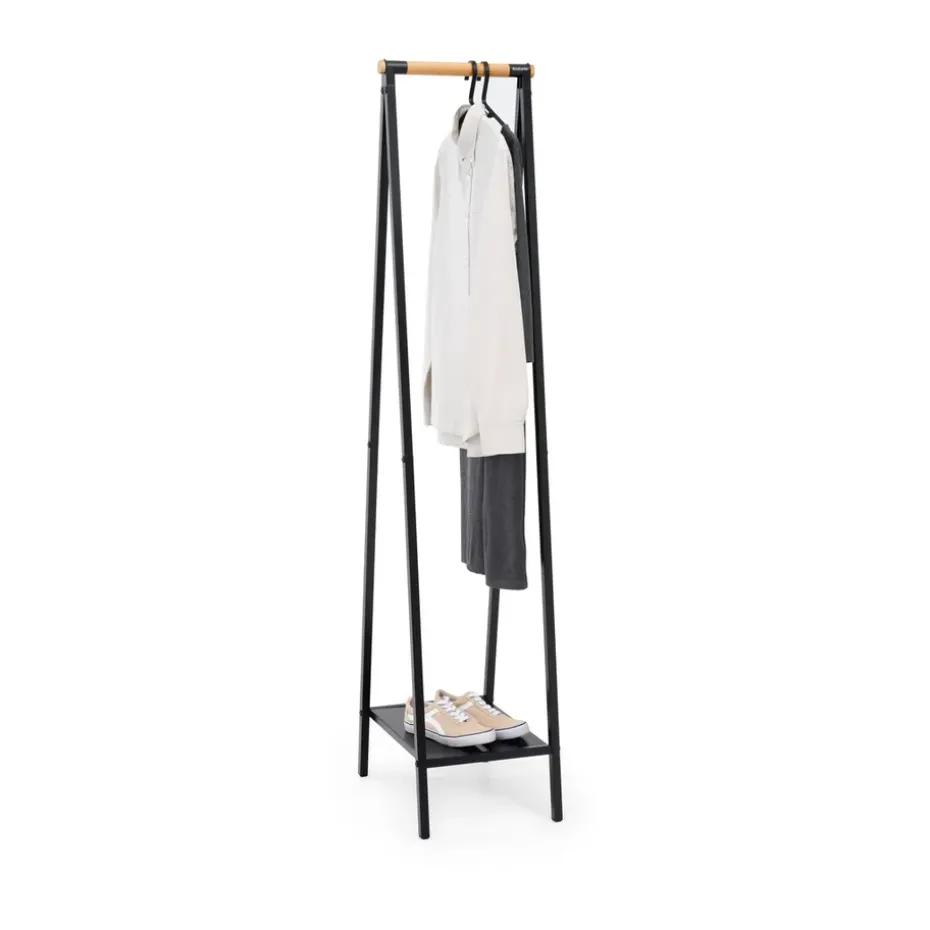 Burro para ropa Linn perchero compacto, Negro