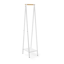 Burro para ropa Linn perchero compacto, Blanco
