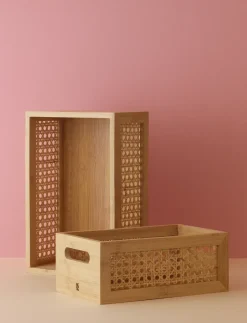 Caja de almacenamiento Bamboo box 20x30 cm, Bambú
