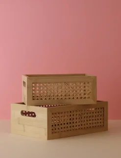 Caja de almacenamiento Bamboo box 15x25 cm, Bambú