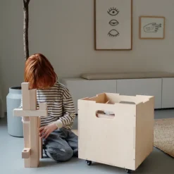 Caja de almacenamiento Cube Storage, Abedul