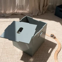 Caja de almacenamiento Cube Storage, Verde oliva