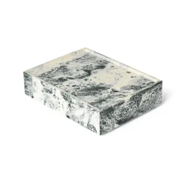 Caja de almacenamiento Mist 15x20 cm, Emerald-off white