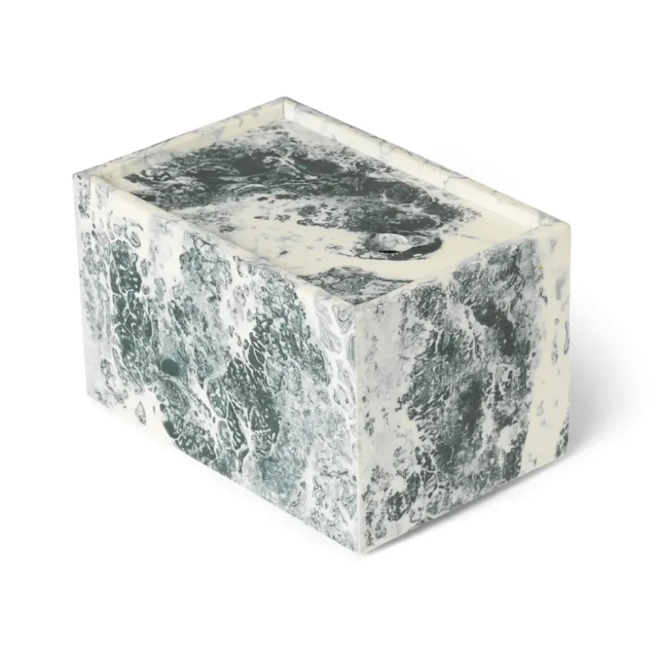 Caja de almacenamiento Mist 10x15 cm, Emerald-off white