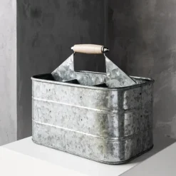 Caja de almacenamiento zinc Humdakin, 30x20