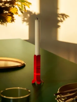 Candelabro Arcs 13 cm, Red