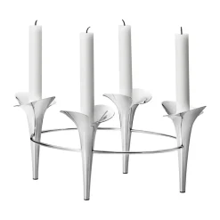 Candelabro Bloom Ø28 cm, Acero inoxidable