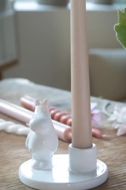 Candelabro de cerámica Mumin, blanco
