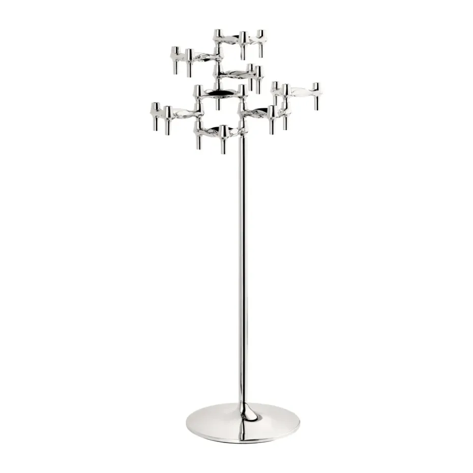 Candelabro de pie STOFF Nagel 70 cm, Chrome
