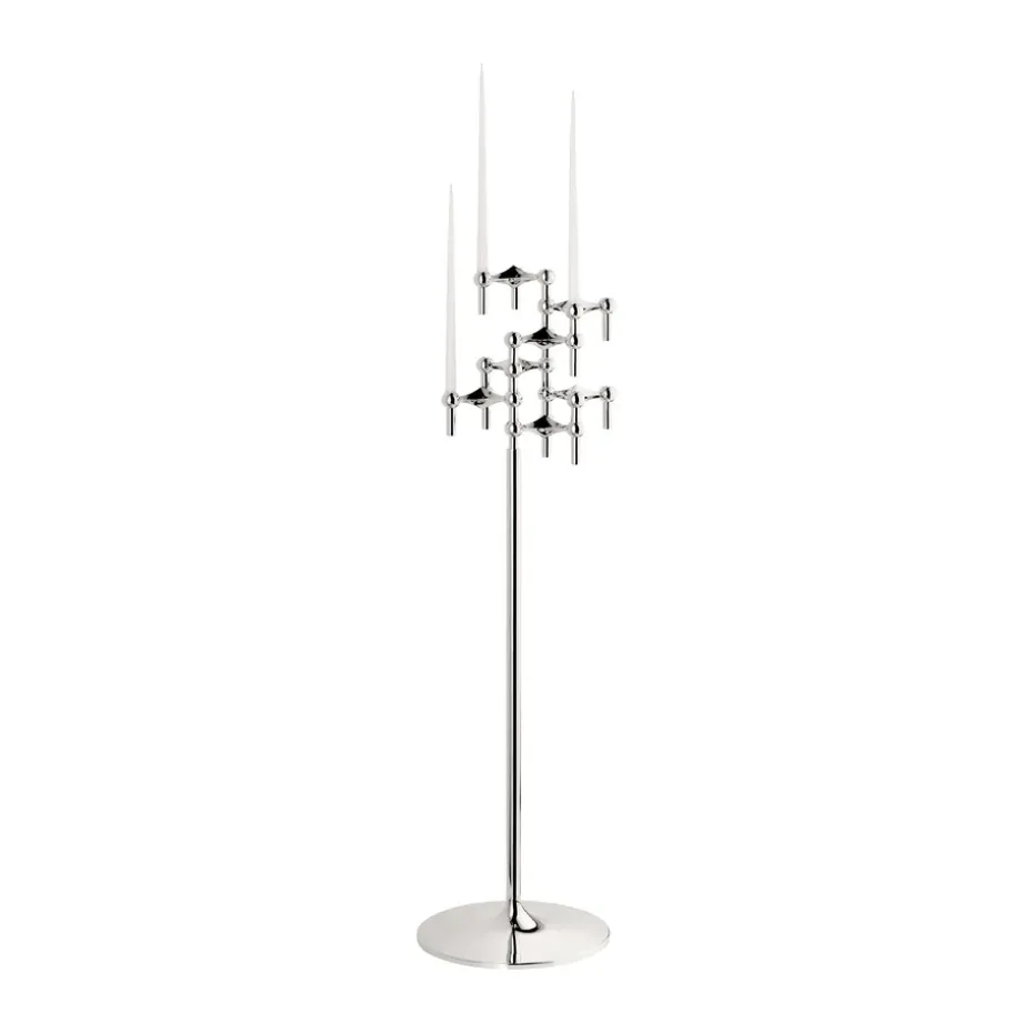 Candelabro de pie STOFF Nagel 70 cm, Chrome