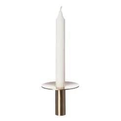Candelabro Ernst latón cepillado Ø9,2 cm, 7 cm