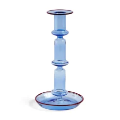 Candelabro Flare tall, Light blue-red