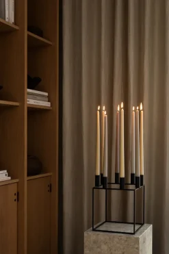 Candelabro Kubus 8, negro