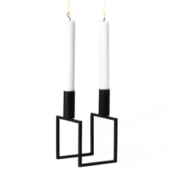Candelabro Line, negro