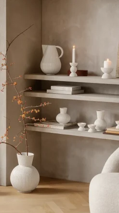 Candelabro Lyngby Tura 14 cm, blanco