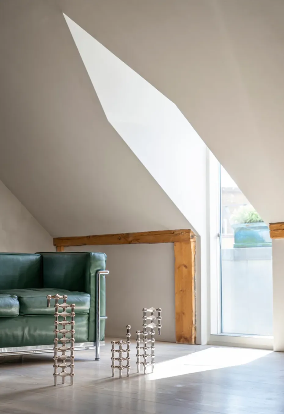 Candelabro Nagel, cromo