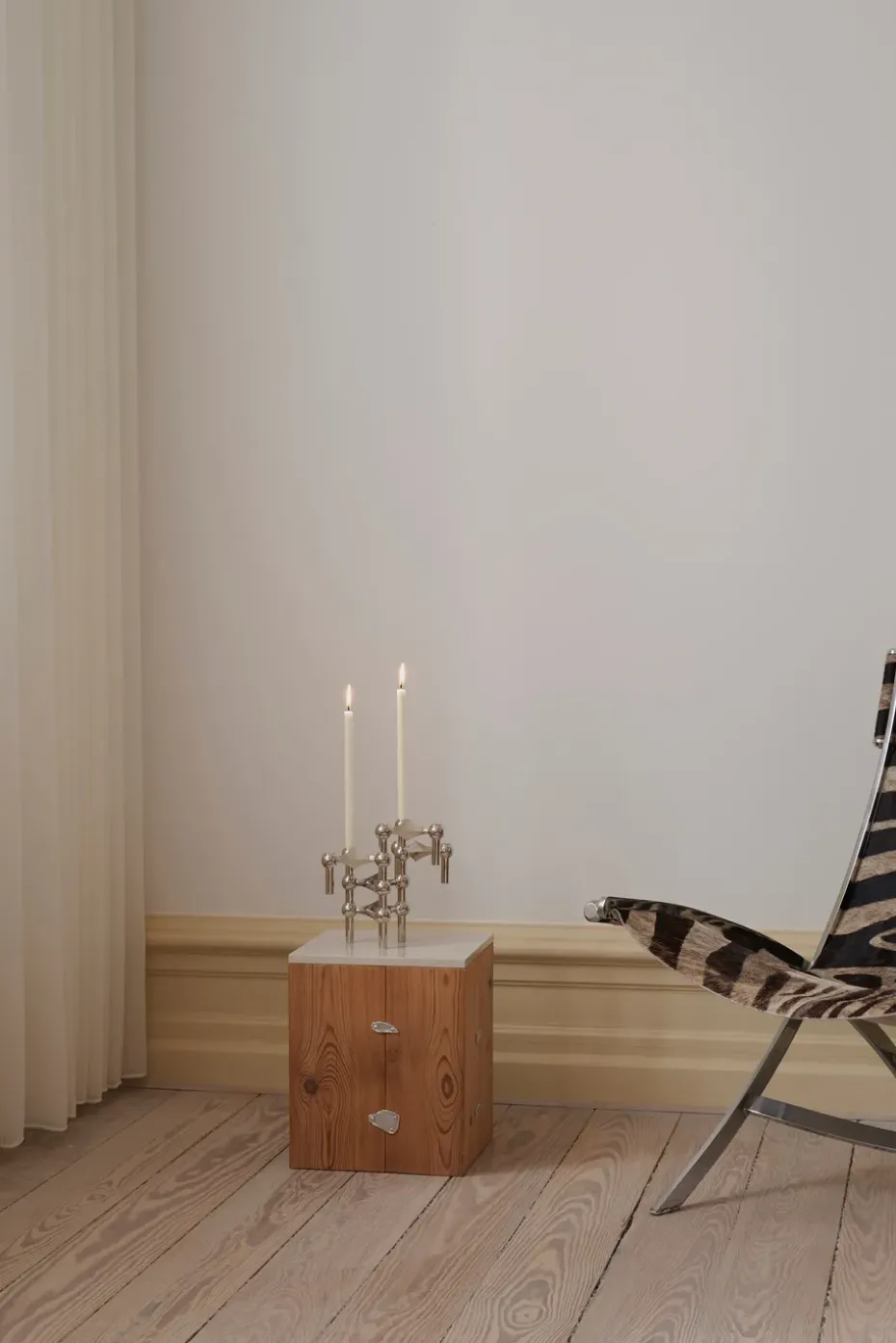 Candelabro Nagel, cromo