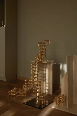 Candelabro Nagel, latón